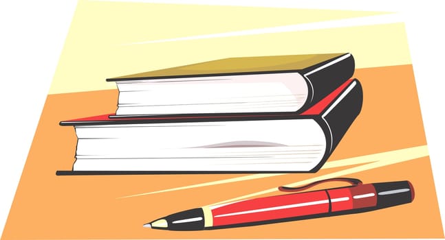 Book and pen