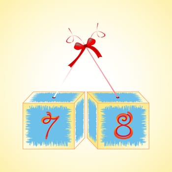 cubes alphabet 78