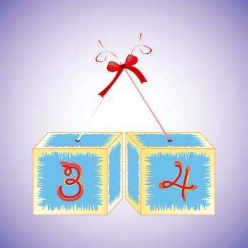 cubes alphabet 34