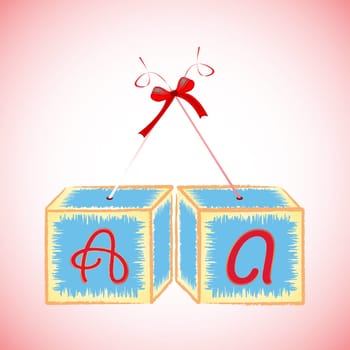 cubes alphabet A