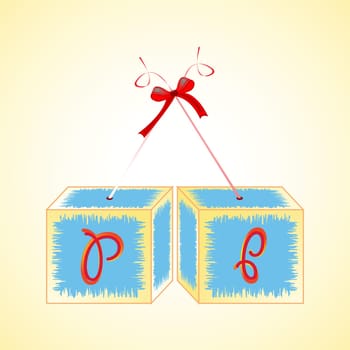 cubes alphabet P