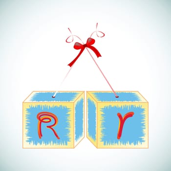 cubes alphabet R