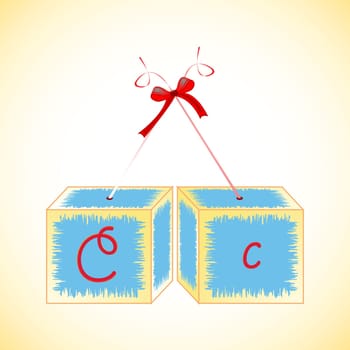 cubes alphabet C
