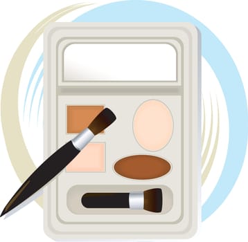 Illustration of Make-Up Brush