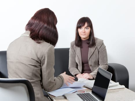 Business women at the meeting