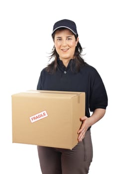 Delivering a package fragile