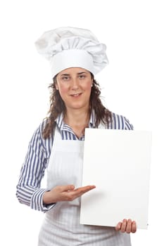 Smiling cook woman