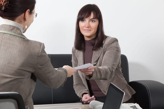 Business women at the meeting