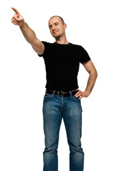 man point gesture
