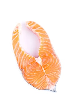 Fresh salmon steak