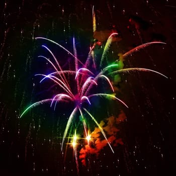 Rainbow Fireworks