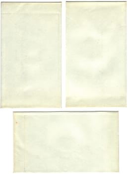 yellowed envelopes as background