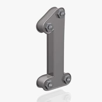 Alphabet - Metal - Number-1