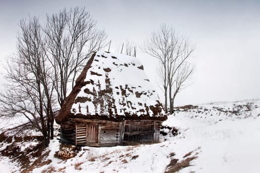 Wooden cottage in Transylvania