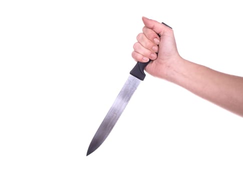 Hand and knife
