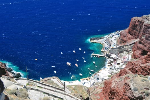 Beautiful island of Santorini, Greece