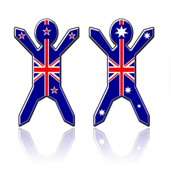 New Zealand and Australia males