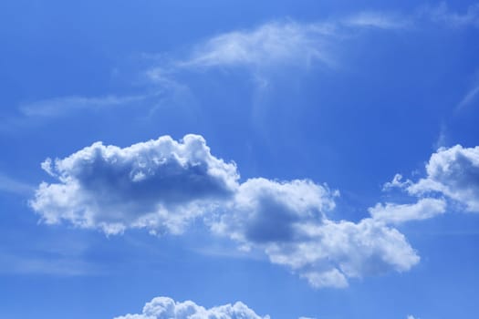 Blue sky with clouds