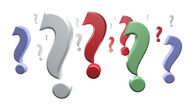3d question mark