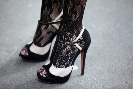 Black & White High Heels