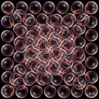 glowing spheres