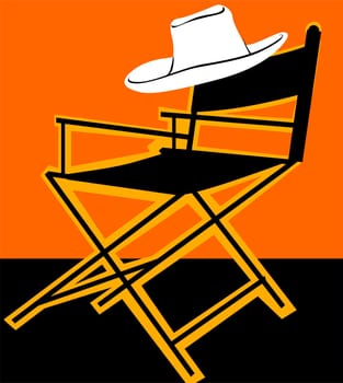 Chair and hat