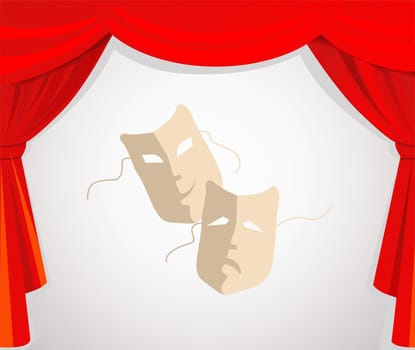 Stage with mask