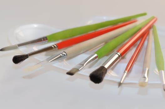 Brush on color palette