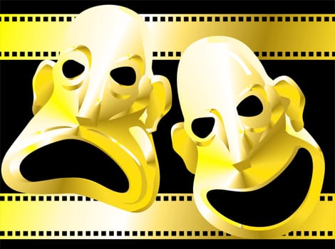 Illustration of two mask
