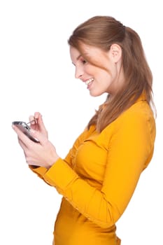 Woman with a smartphone
