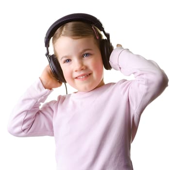 Child with headphones