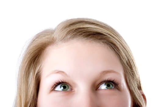 Woman looking up