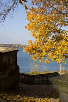 Autumn railings