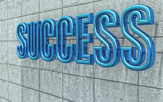 success blue text
