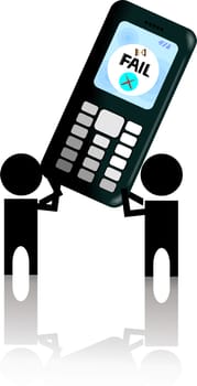 Mobile with failure signal
