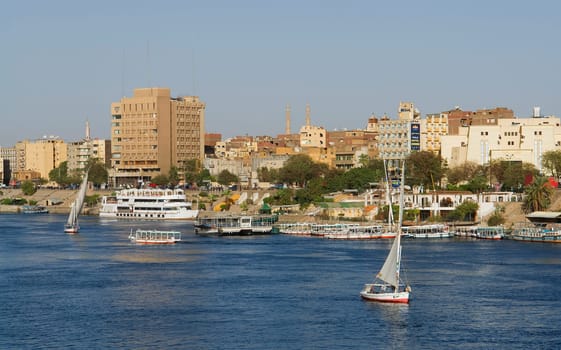 The Nile near Aswan in Egypt
