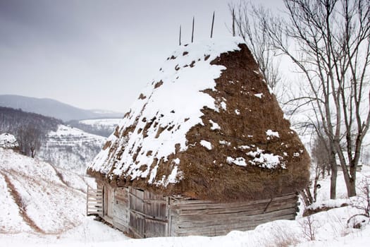 Wooden cottage in Transylvania