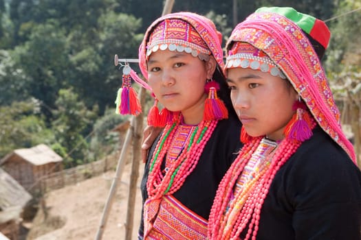 Akha women in Laos