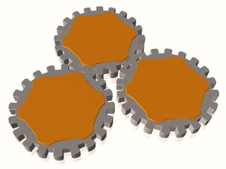 Gear - Text Box - Isolated