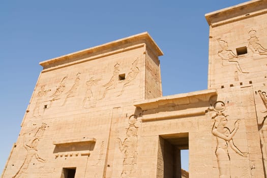 The Temple of Philae near Aswan in Egypt