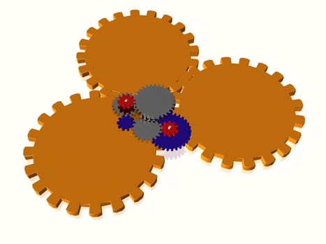 Gear - Text Box - Isolated