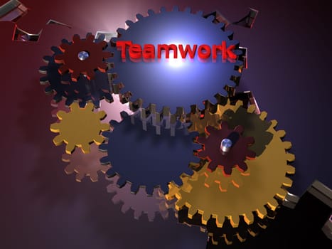 Teamwork - Gear - 3D