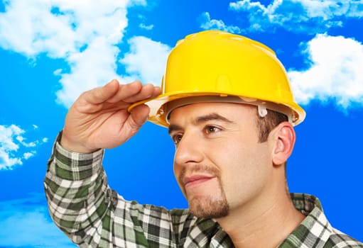worker looking forward