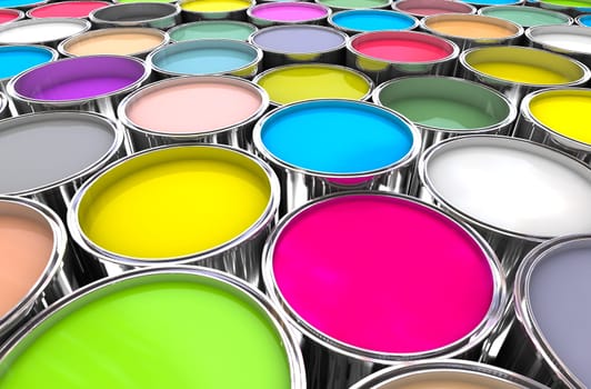 colours paint can background