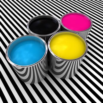 cmyk color paint background