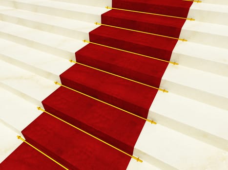carpet on marble stait