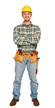 standing young manual worker