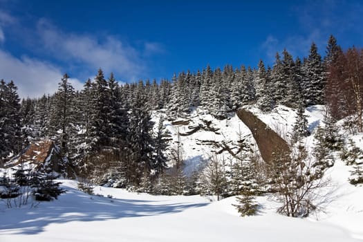 Slate Mountains in winter