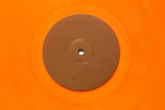 orange vinyl music record