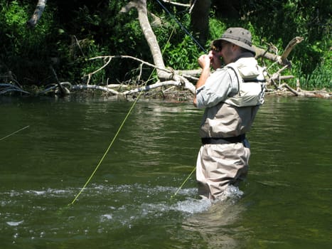 Fly fishing